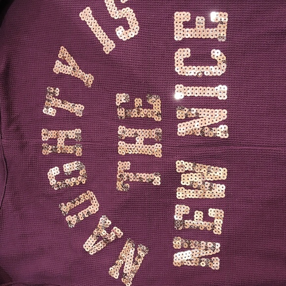 PINK Victoria's Secret Burgundy Pajama Onesie - Picture 13 of 14